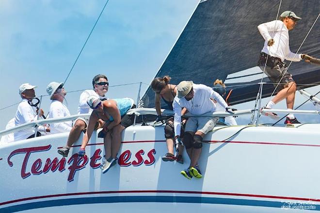 Skipper Ray Godwin and the Temptress team posted a pair of outstanding results on Hotel MdR Race Day. Temptress opened the day with sixth and fifth place finishes - 2015 Cal Cup © Farr 40 Class Association
